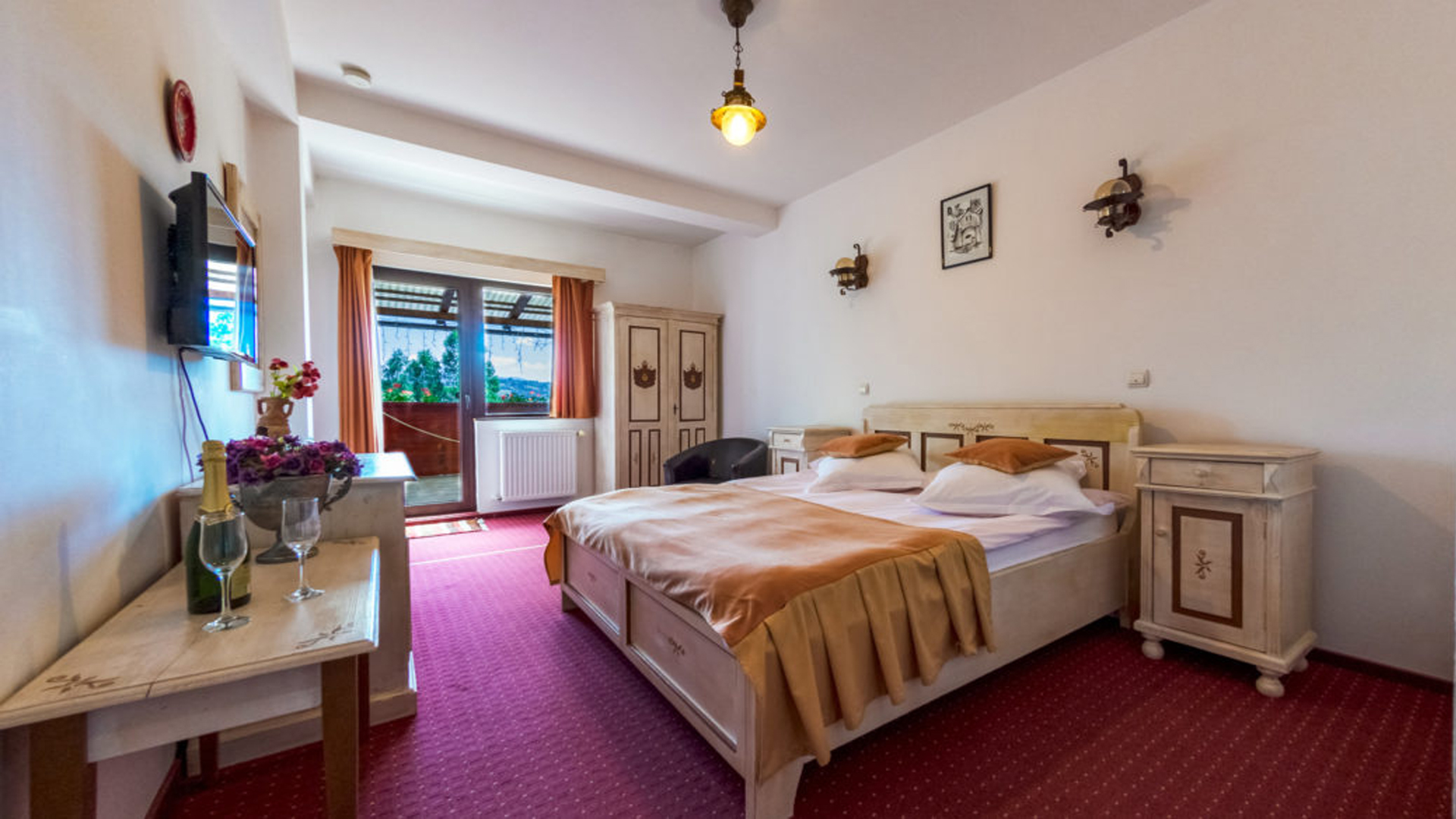 mocheta receptie hotel Bran Moeciu modern