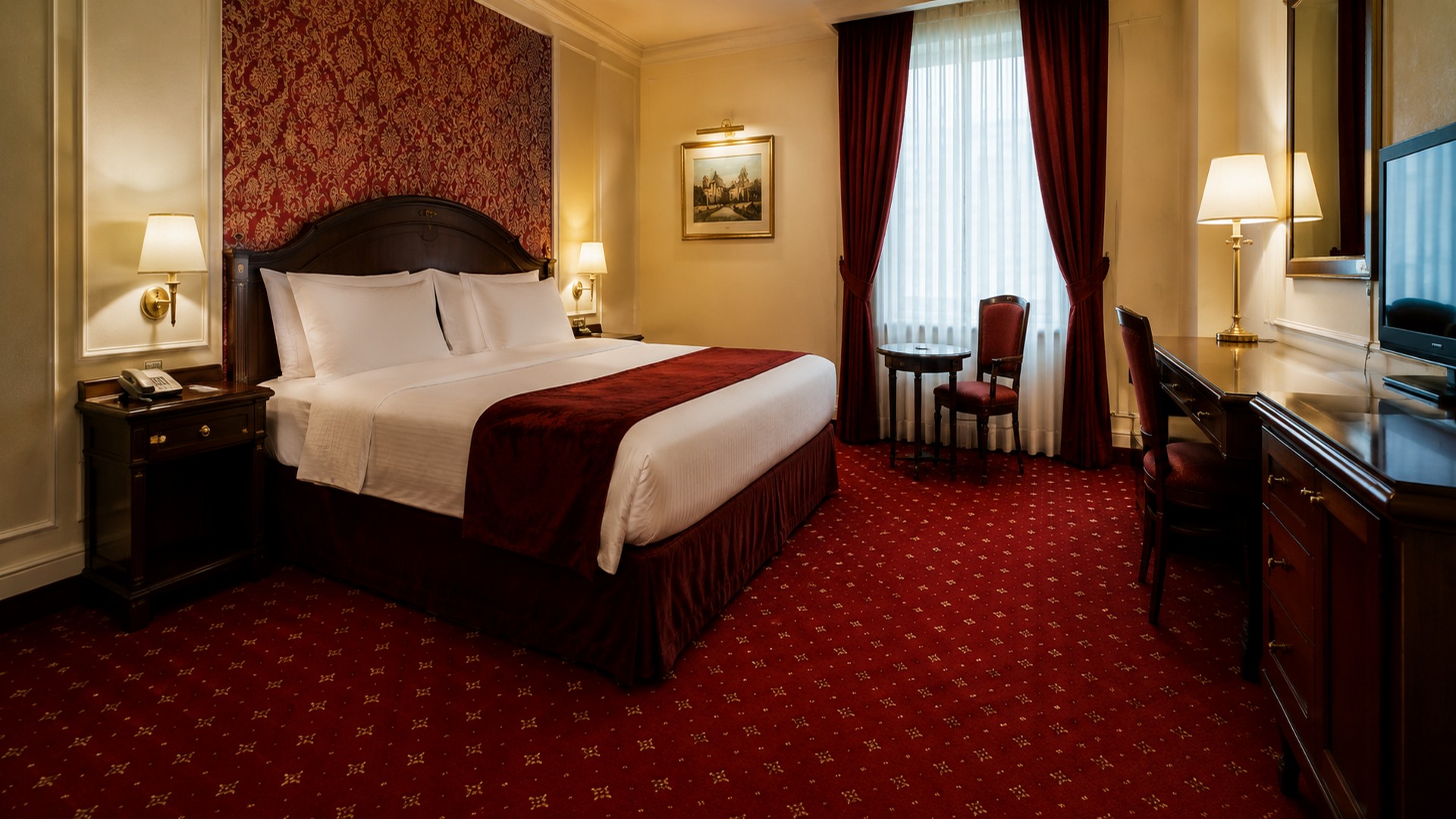 Montaj mochetă în cameră de hotel, finisaj profesional și aspect elegant